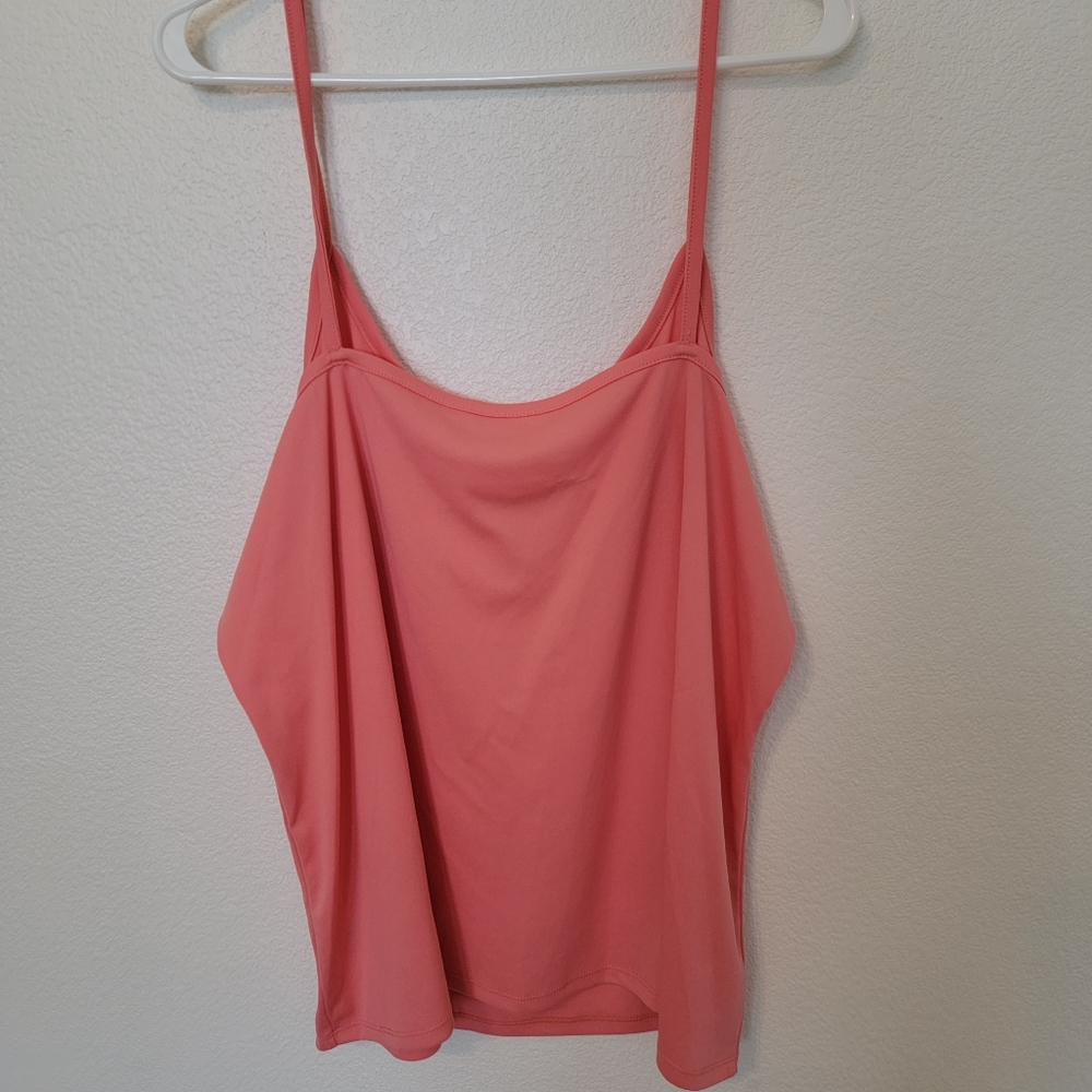 One World Coral Lace Boho Top Sz 2X - Picture 6 of 10